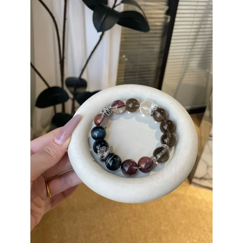 Dark Night Guardian Crystal Bracelet