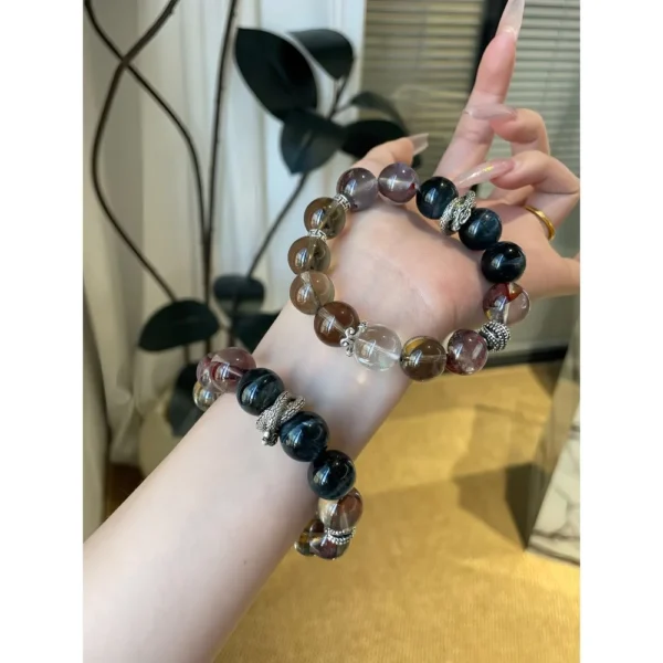 Dark Night Guardian Crystal Bracelet