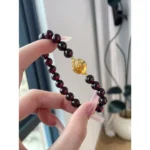 Garnet & Yellow Tower Quartz Bracelet