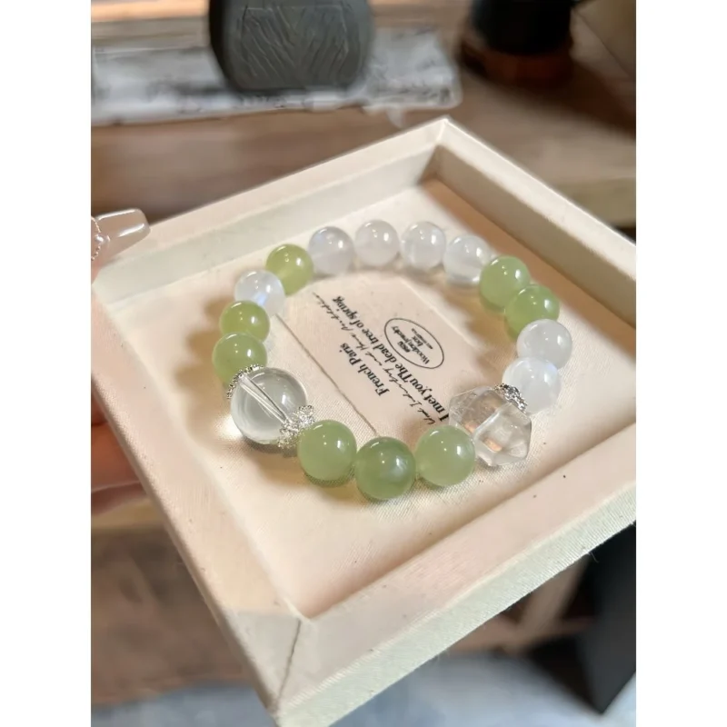 Grape Milk Cap Crystal Bracelet