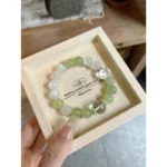 Grape Milk Cap Crystal Bracelet