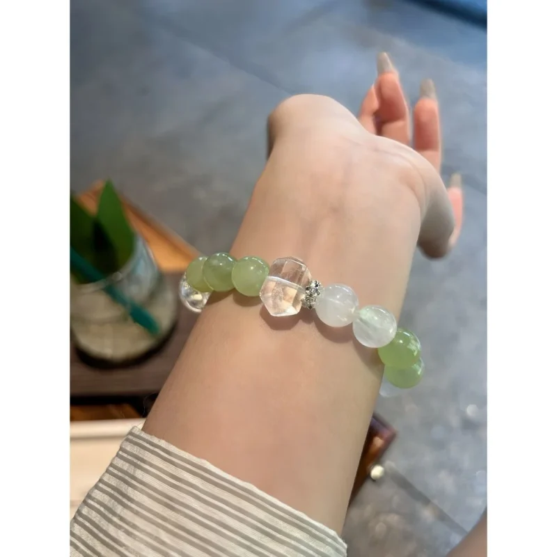 Grape Milk Cap Crystal Bracelet