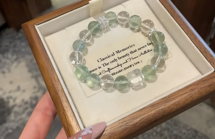 Green Fluorite Crystal Bracelet1