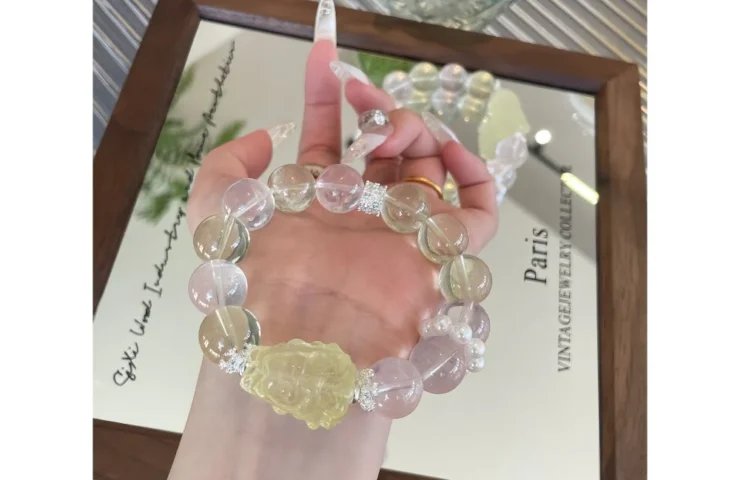 Lemon Soda Crystal Bracelet4