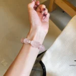 Rose Quartz Fox Fairy Crystal Bracelet