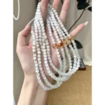 White Cat's Eye & Honey Crystal Bracelet