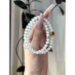 White Cat's Eye & Honey Crystal Bracelet
