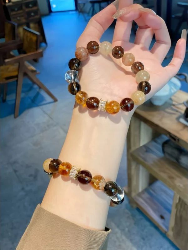 "Earthy Elegance" Crystal Bracelet