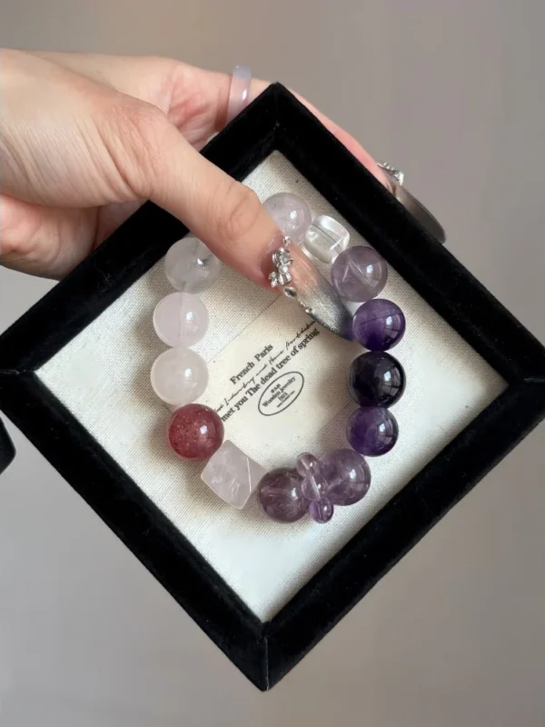 Lavender Field Crystal Bracelet