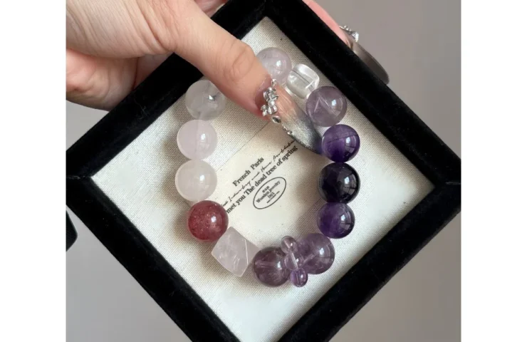 Lavender Field Crystal Bracelet