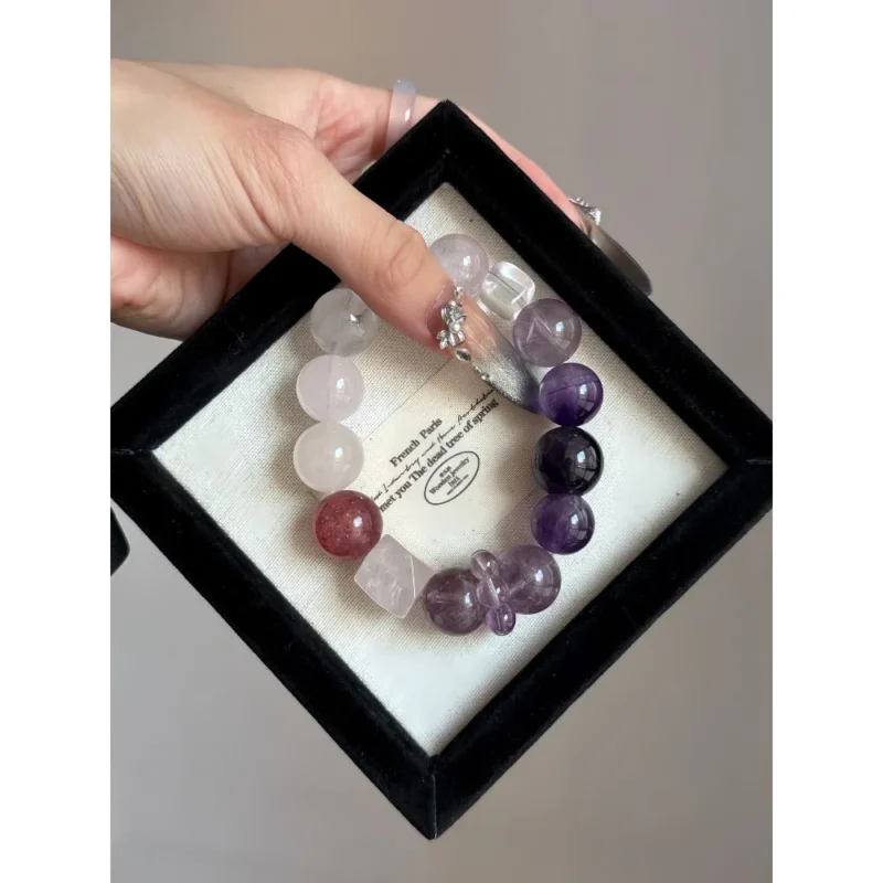 Lavender Field Crystal Bracelet