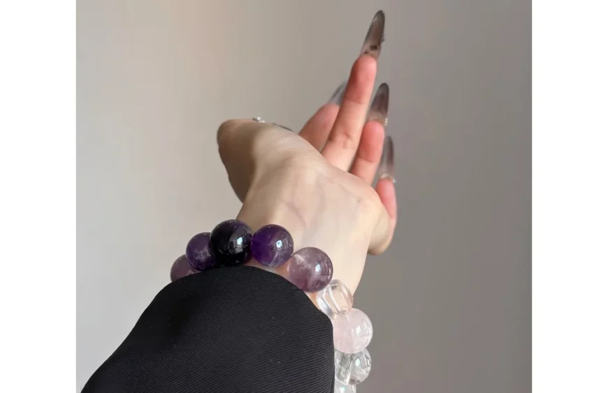 Lavender Field Crystal Bracelet1