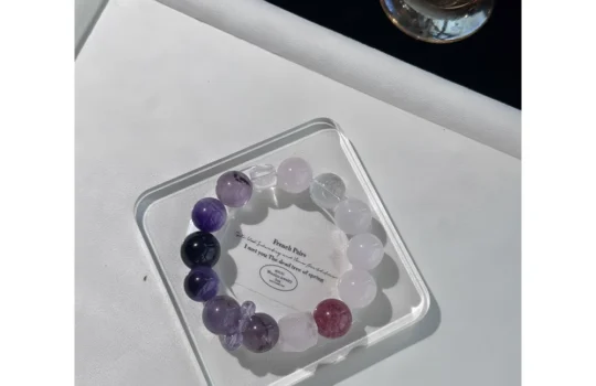 Lavender Field Crystal Bracelet2