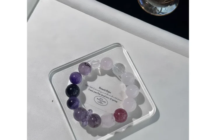 Lavender Field Crystal Bracelet2