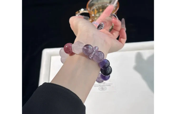 Lavender Field Crystal Bracelet4