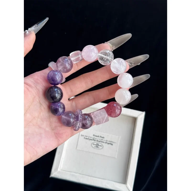 Lavender Field Crystal Bracelet
