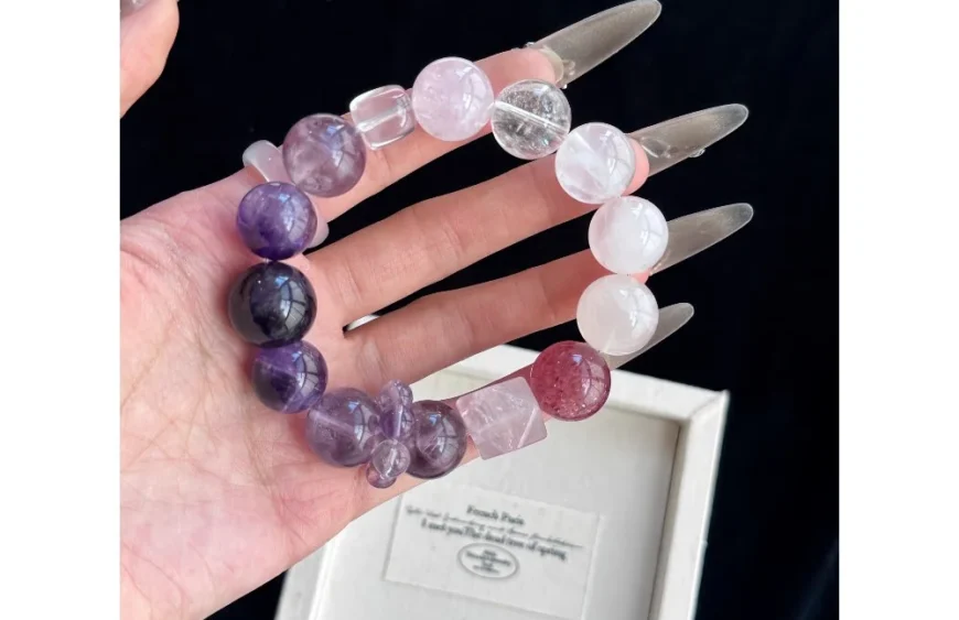 Lavender Field Crystal Bracelet5