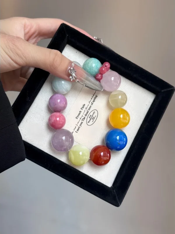 Rainbow Love Multi-Crystal Bracelet1