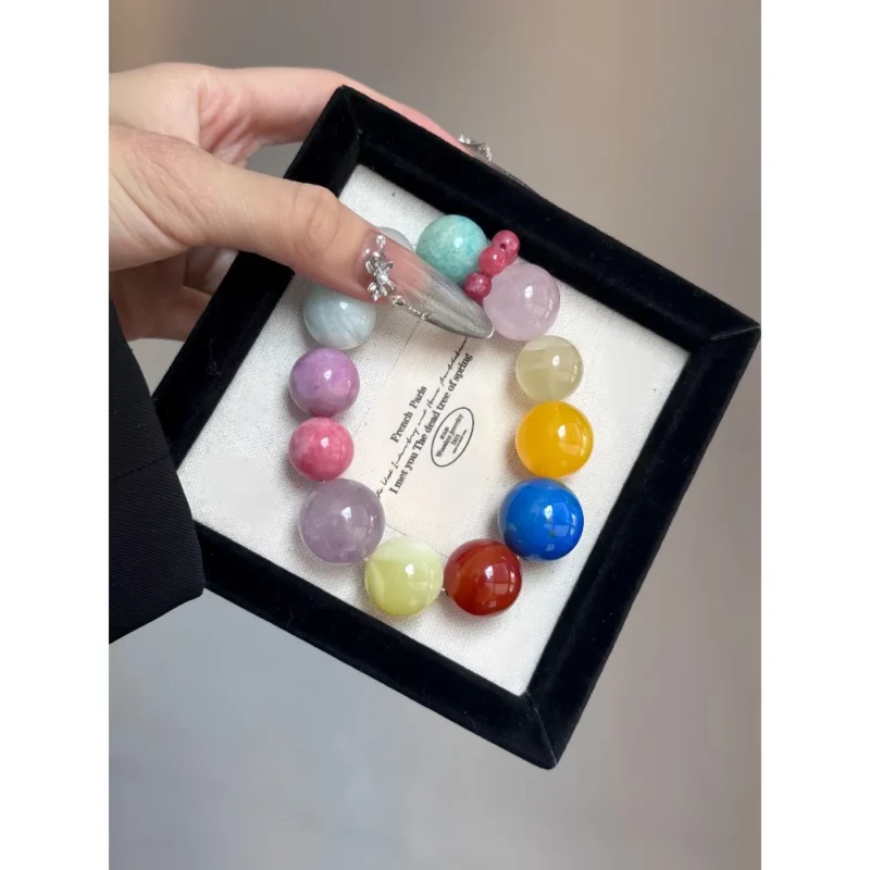 Rainbow Love Multi-Crystal Bracelet