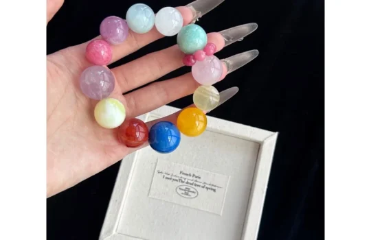 Rainbow Love Multi-Crystal Bracelet2