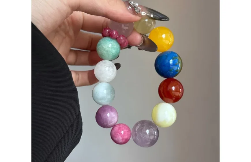 Rainbow Love Multi-Crystal Bracelet4